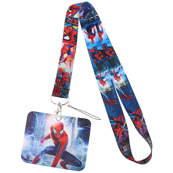 Marvel Superhjälte Lanyard Hängande Rep Arbets Skola ID-kortshållare Fans Halsband B