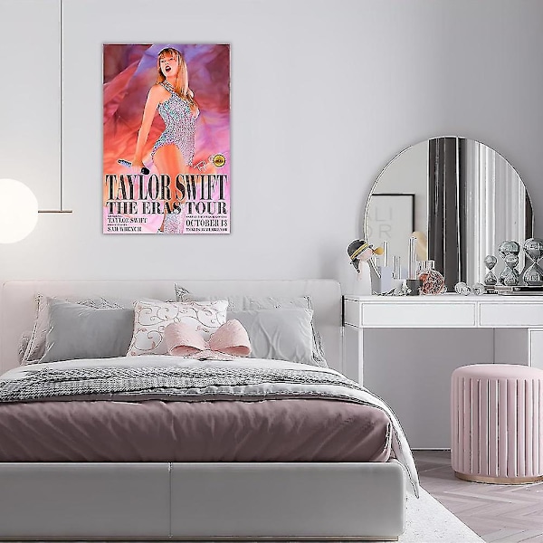 Taylor Swift Poster The Eras Tour Väggkonst 13 oktober Världsturné Filmplakat Väggdekor Inramad Fanpresenter 30*45cm