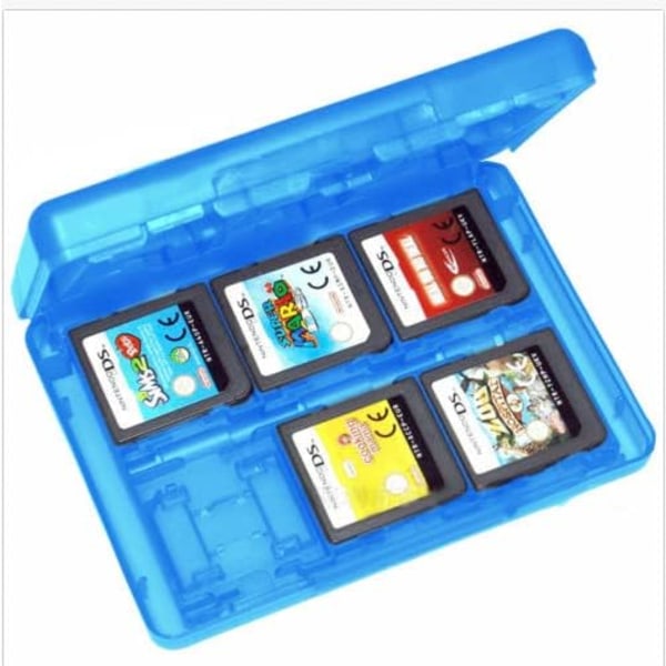 28 i 1 PP Plast Oppbevaringsboks for 3DS DSL DSI LL Videospill Svart
