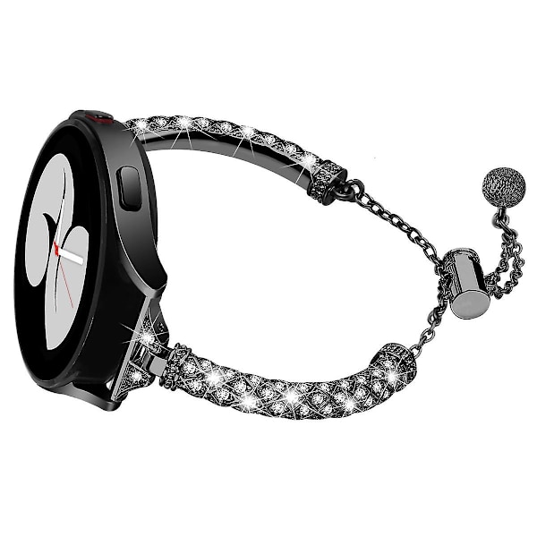 20mm ur til Samsung Galaxy Watch6 40mm 44mm/Watch6 Classic 43mm 47mm/ Watch 4/5 40mm 44mm Black
