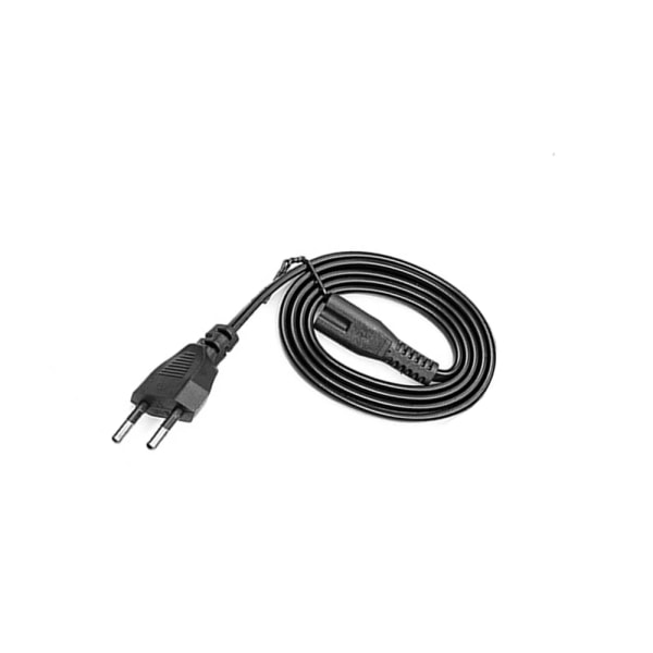 2-stifts EU-kabel strömkonsol sladd C7-kabel figur 8-ström för Samsung Power XBOX PS4 Laptop