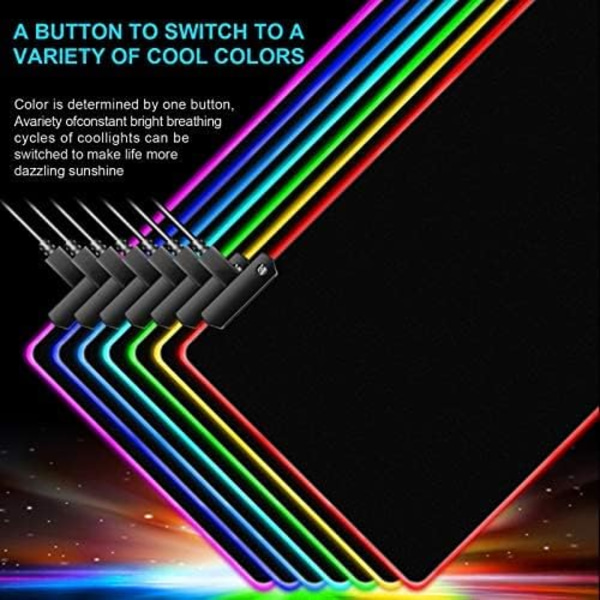 RGB-musemåtte Led-musemåtte, stor musematte, led og stor musematte