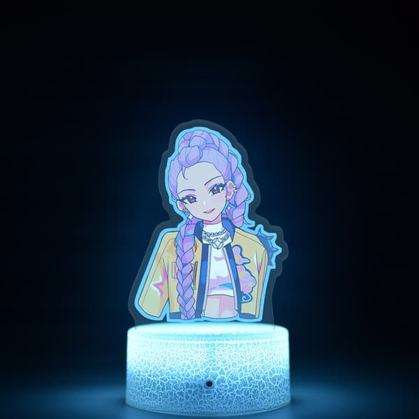 Hot Selling K-POP Demon Hunter Natlampe | Revnet Touch 16-Farve Lampefod, Perfekt til Soveværelsesindretning//Derpy Series E Derpy Series E