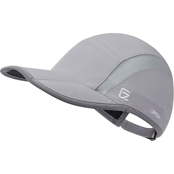 Reflekterande Hopfällbar Utomhushatt Ostrukturerad Design UPF 50+ Solskydd Sportkepsar för Dam och Herr Z-FD-RC-632 grey