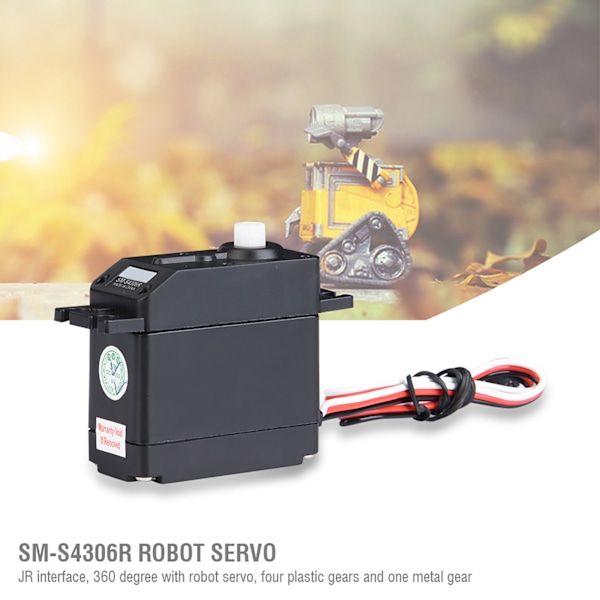 SM S4306R 360 asteen jatkuva pyörimisrobotin servo RC-robotin osiin ja tarvikkeisiin