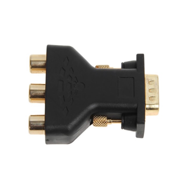 VGA RCA-adapter 3RCA-video hona till HD 15-stifts VGA-omvandlare - hög kvalitet