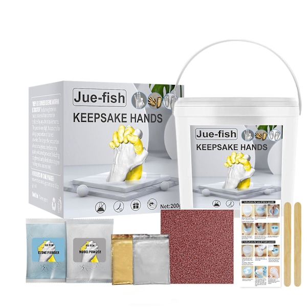 Hand Casting Kit DIY Hands Gipsgjutning Set Håller Hantverk för Par