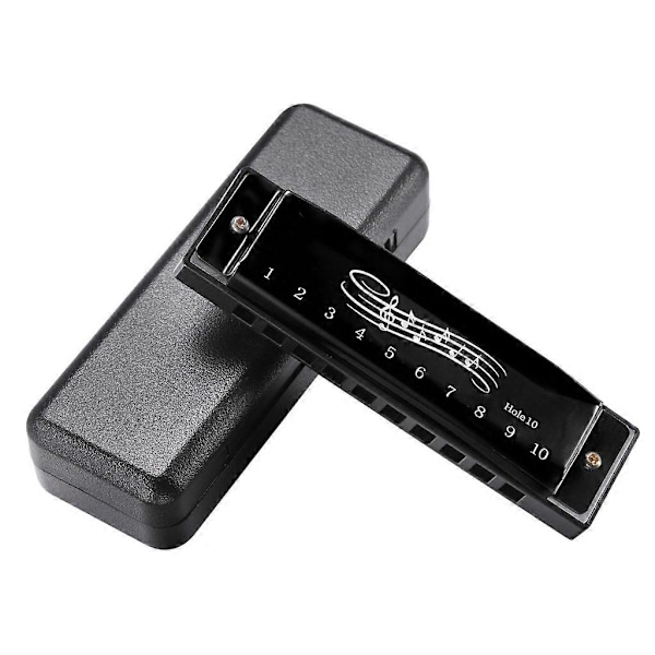 Huuliharppu C-sävyssä, 10-reikäinen Blues-Harp Diatoninen Huuliharppu 20 Ääntä Red