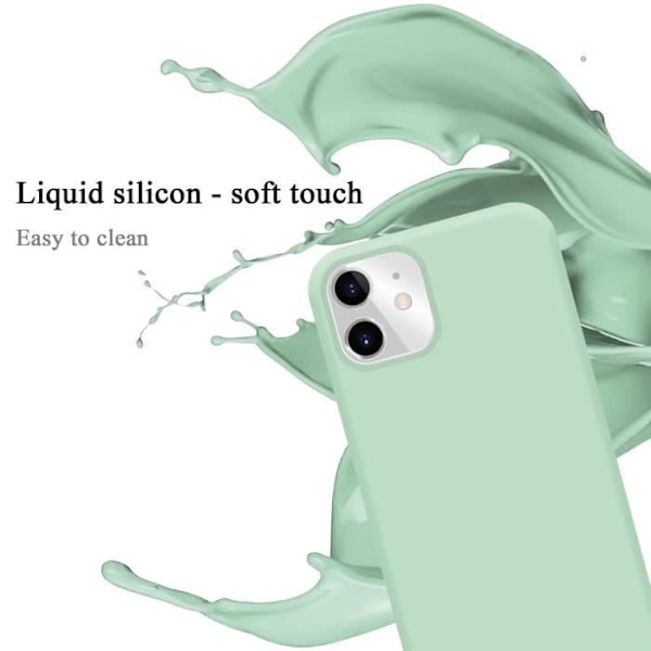 Etui til Apple iPhone 11 i LIQUID LIGHT GREEN Cadorabo Cover Silicone TPU