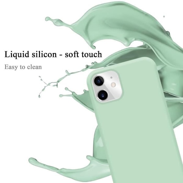 Fodral för Apple iPhone 11 i LIQUID LIGHT GREEN Cadorabo Cover Silicone TPU
