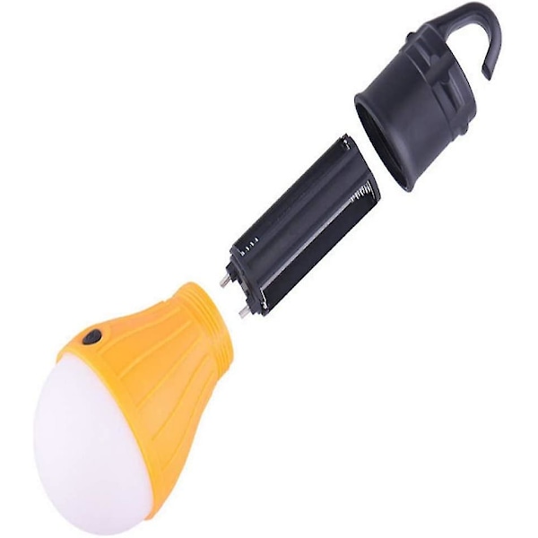 Bærbar Nødbelysning Teltlampe Campinglampe Vandtæt Campinglanterne Til Camping/Vandring/Fiske/Strømafbrydelse/Udendørsbelysning (3stk, Oran -t