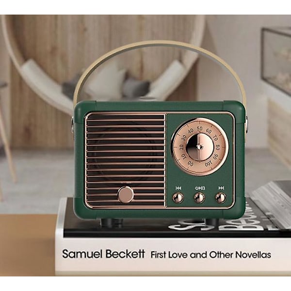 Retro bærbar lyd, nostalgisk mini Bluetooth-høyttaler