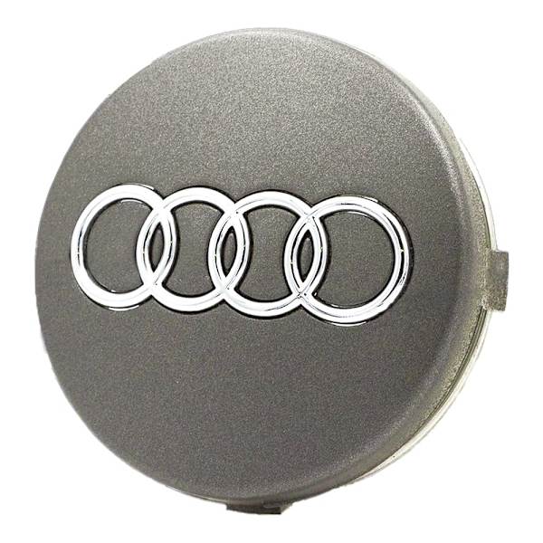 4-pack - Audi centrumkåpor / fälgemblem - B(bt) 58 Silver 60 mm