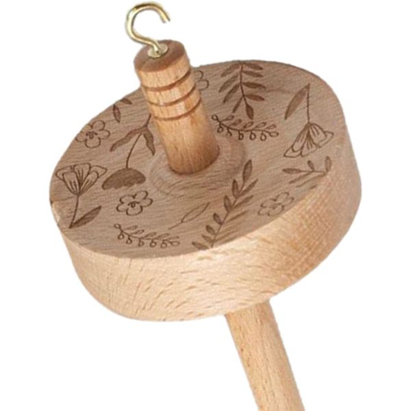 Drop Spindle, Garn Drop Spindle Top Hvirvel Spin Træ Håndspinding Uld Starter Spin