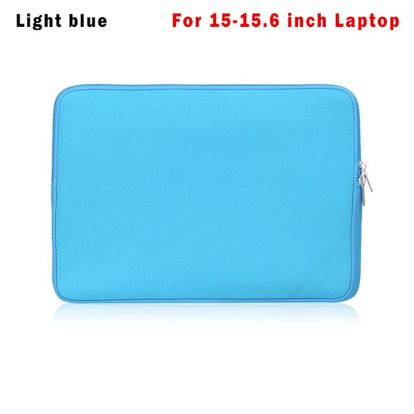 Laptopveske Etui FOR 15-15,6 TOMMER lyseblå light blue For 15-15.6 inches