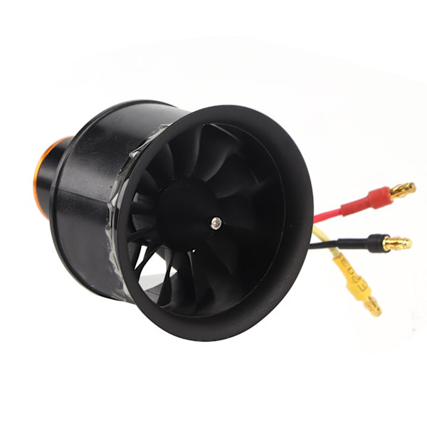 RC 50mm sähköinen kanavapuhallin 12 siipistä kanavapuhallin harjattomalla moottorilla RC-lentokoneelle vastapäivään 4600KV