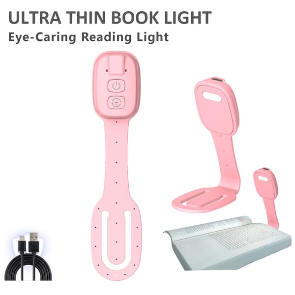 Clip-on Boklampa för Läsning USB-driven, Vit White