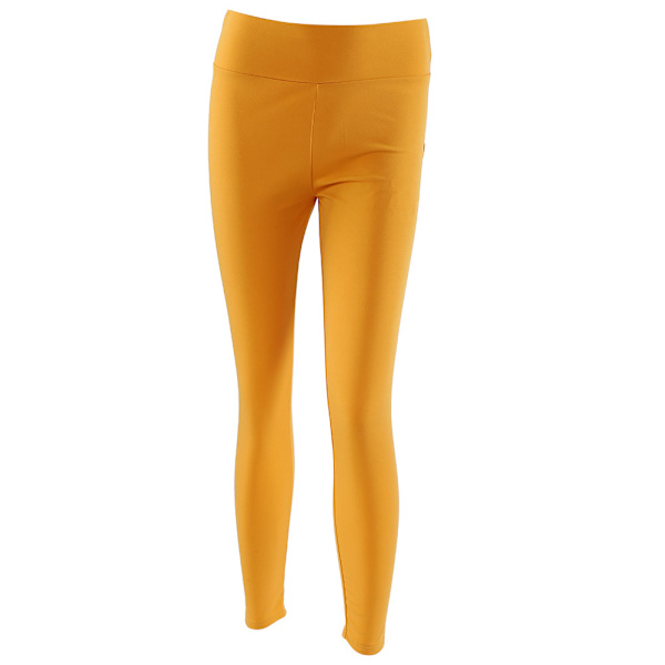 Kvinnors Yoga Gym Sportbyxor Höft Push Up Leggings Fitness Träning Stretch (Sandfärg XL)