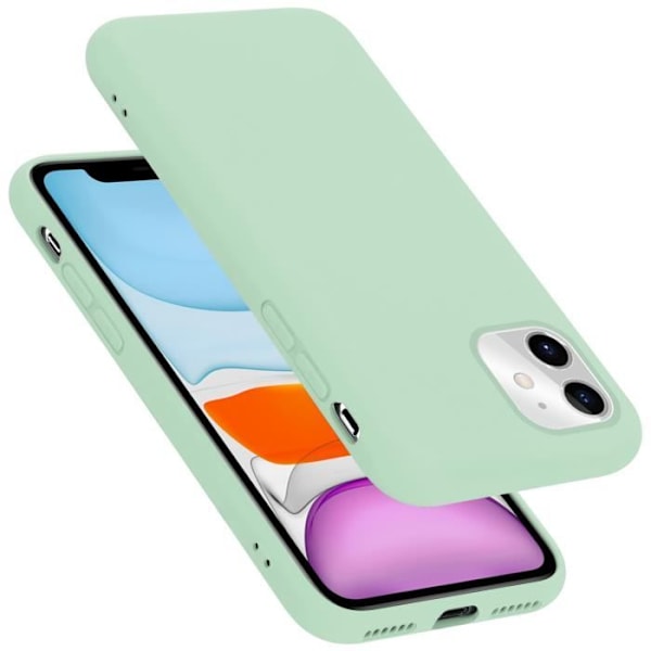 Case for Apple iPhone 11 in LIQUID LIGHT GREEN Cadorabo Cover Silicone TPU