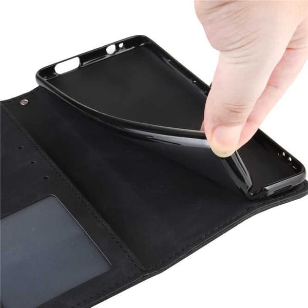 Oneplus 8T Wallet Case PU Læder 6-RUMS Winston V3 Sort