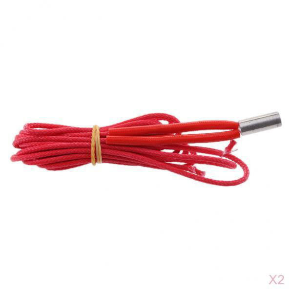 6*15mm 24v 40w varmepatron for Prusa Mendel 3d-printer, 2 stk.