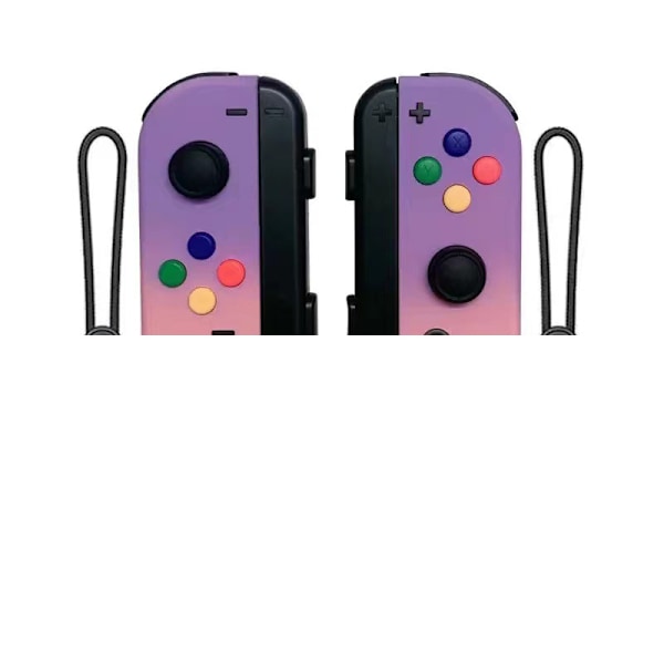 Nintendo Switch -ohjain Joycon Langaton Bluetooth Pelikonsoli Kaukosäädin Herätys Rannehihnan Tuella Fitness Purple pink gradient