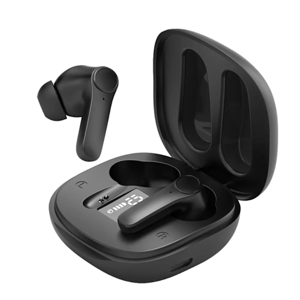 Multilingual Translator Earbuds Wireless Bluetooth Translator Earphone 144 Språk, Bluetooth 5.3, Lang Batterilevetid - B11 Modely Black