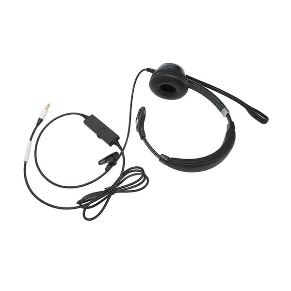Telefon headset professionel støjreducerende single ear kundeservice headset til call center forretningskontor enkel 3,5 mm interface
