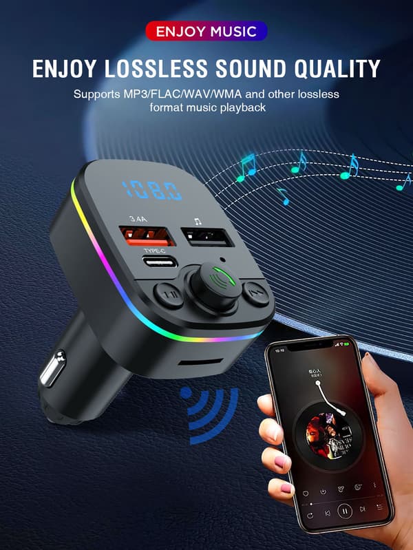 Bluetooth FM-sändare för bil