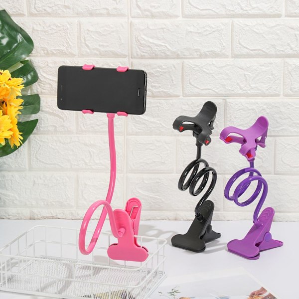 Telefonholder, Bærbar Beslag, Seng/Skrivebordsholder, SORT Black