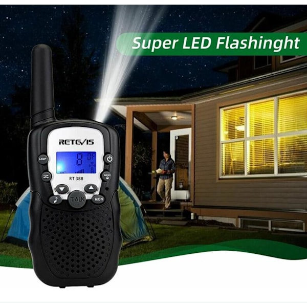 Barnens Walkie Talkie (1 par, svart)