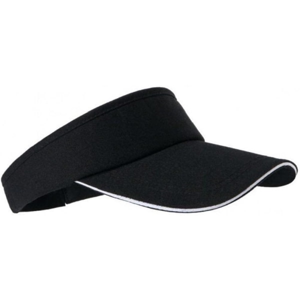 Visor keps keps basebollkeps justerbar hästsvans tennishatt golf löpkeps black