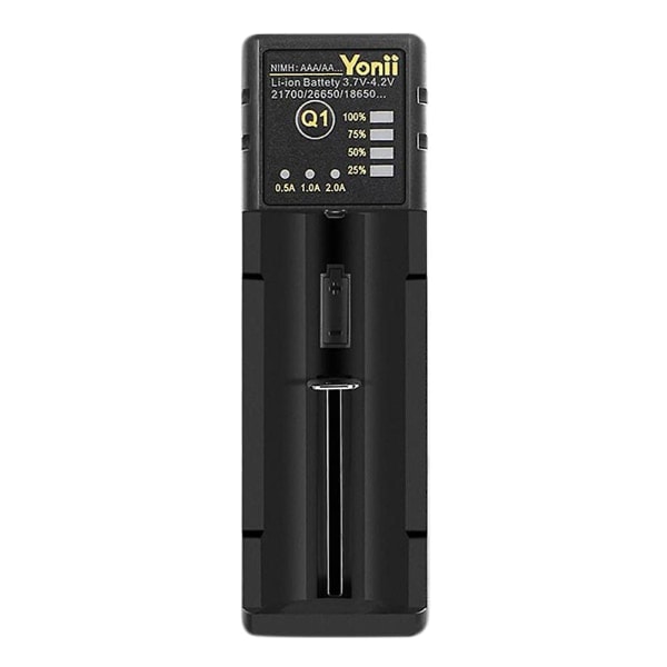 Oplader 26650 USB Smart Nikkel Hydrogen Aa Aaa 21700 Enkelt Slot Lithium Batteri Oplader