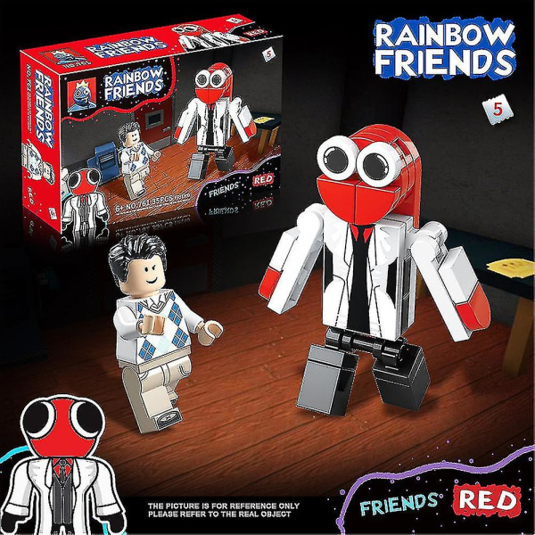 8 stk. 2023 Roblox Rainbow Friends Døre Byggeklodser Figurer Samle Model Børn Advent Legetøj