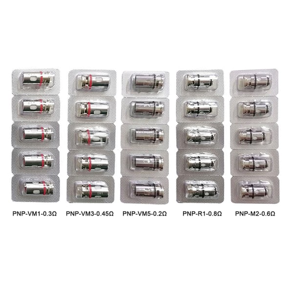 5 st/kartong Voopoo PNP Coil VM1/VM3/VM5/R1/M2 Atomizer ersättning PNP-VM1-0.3Ω PNP-VM3-0.45Ω