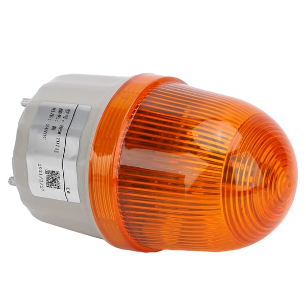BERM Nødvarsellys ABS LED Lydalarm for fabrikker BEM-2071J DC24V 5W Gul
