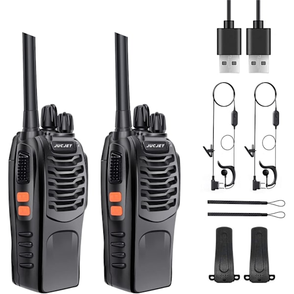 2 st 88E Vox Uppladdningsbar Pmr Fjärrkontroll Intercom 446MHz 16 C