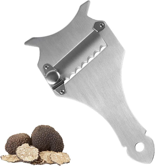 {hw} Trøffel, Trøffelkutter, Trøffelskiver, Ost i rustfritt stål S
