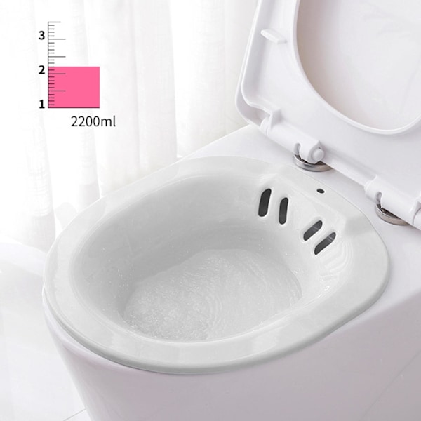 1/5 lonkkakylpy wc-istuimelle Bidet-allas henkilökunnalle pyykinpesuun Valkoinen White 5PCS