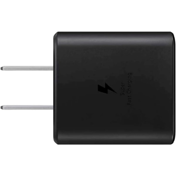 Officiel Samsung 45W USB-C Super Hurtig Opladning Vægoplader (Sort)