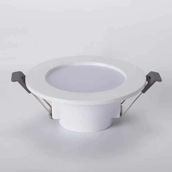 5 LED-spots til badeværelse, IP44 ultra-flade 25 mm, Ø85 mm, hvid