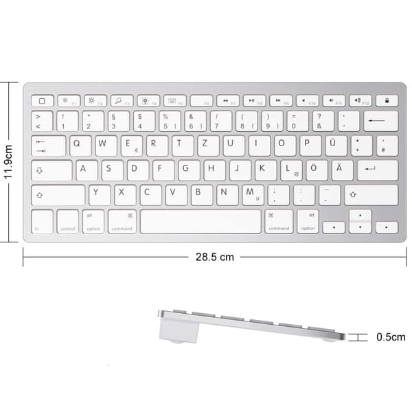 Lades Bluetooth-tastatur for iPad/MacBook