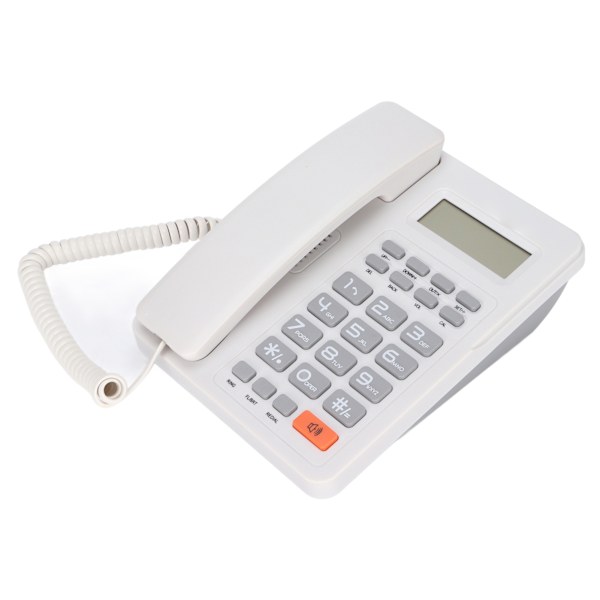 KXT8204CID Telefon Hemmakontor Hotell Telefon Stöd Semihands Free Batterifri (Vit )