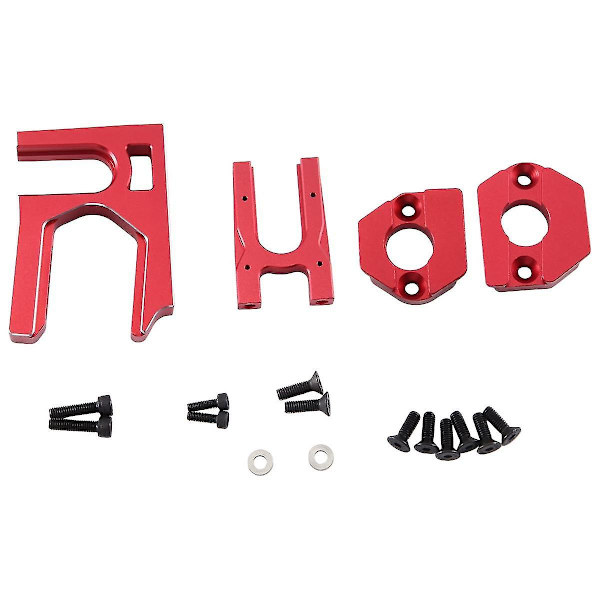 För Arrma 1/7 Mojave Infraction 1/8 Kraton Outcast Exb 6s Metall Center Mount + Motor Mount Röd