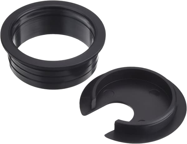 45 mm sorte skrivebordskabelgennemføringer kabelgennemføring plastik PC computer