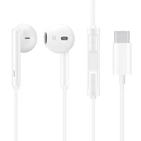 Huawei cm33 trådbundna örhängen (i örat - mikrofon - vit)