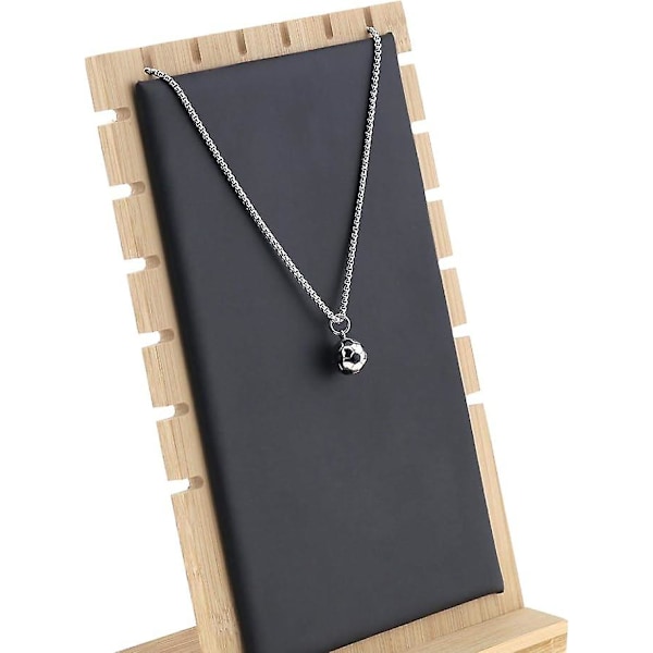 (50+5 Cm) Fotboll Charm Halsband, Rostfritt Stål, Passar Barn, Flickor, Idrottare, Män Och Kvinnor, Unisex Smycken, Fin Present,