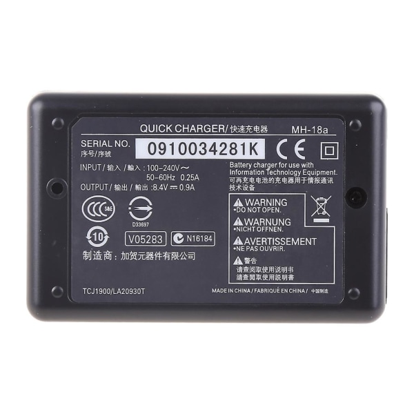 Batterilader Mh-18a for Nikon D70 D80 D90 D300 D700 Mh-18a