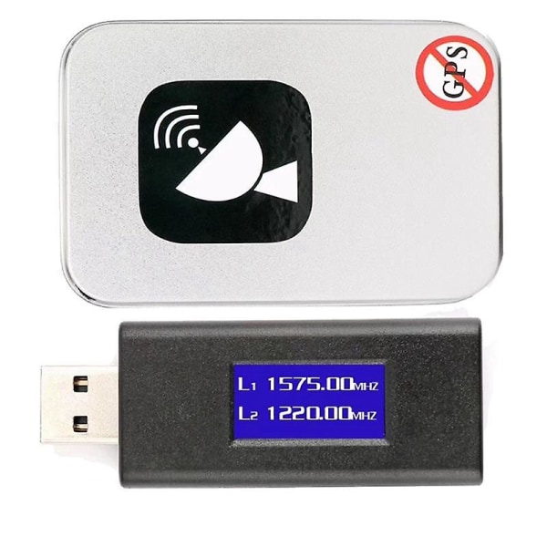 USB GPS-signaldetektor USB Flash-driver Ingen GPS-posisjonering GPS-detektor Black