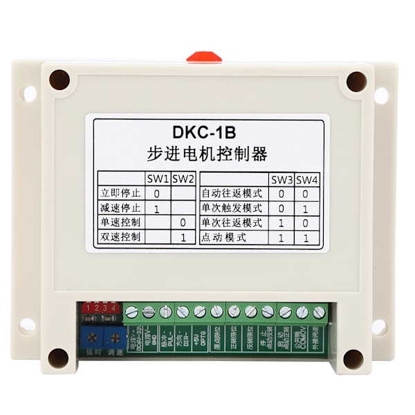 DKC-1B Plast Hastighetskontroll Flerbeskyttelse Enkelt Akse Pulsgenerator Stepper Motor Kontroller